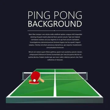 Ping Pong background Stock Illustration