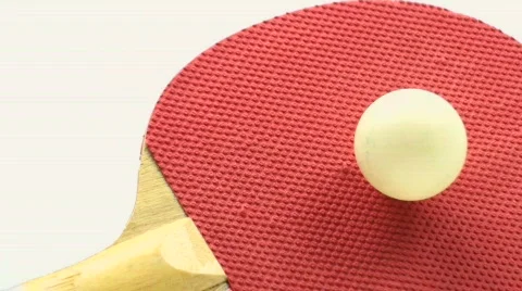 Ping pong ball and paddle zoom out - HD Stock Footage