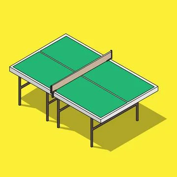 Ping Pong Field Stock Illustration