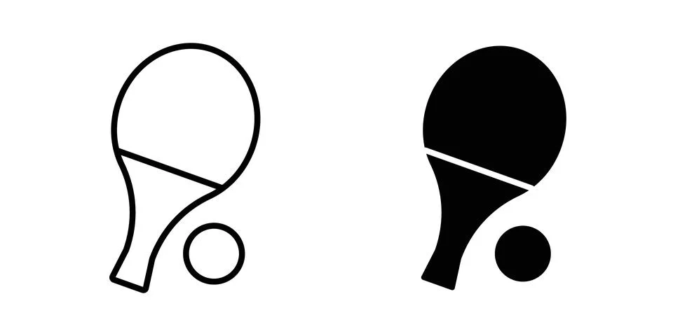 Ping pong icon vector editable eps10 Stock Illustration