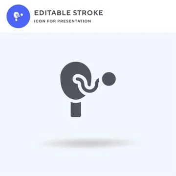 Ping Pong icon vector, filled flat sign, solid pictogram isolated on white, l Stock Illustration