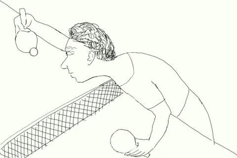 Ping pong Ilustração Stock