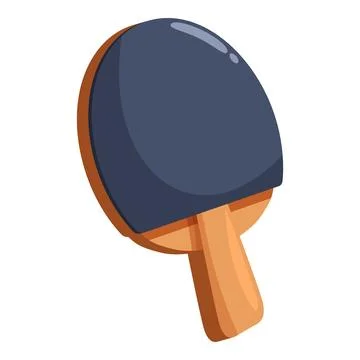 Ping pong paddle displaying sporting equipment for table tennis Illustration