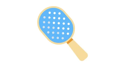 A ping pong paddle featuring a textured surface with multiple dots for enha.. Stock Footage 332292468