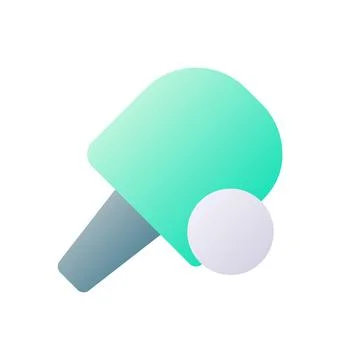 Ping pong pixel perfect flat gradient two-color ui icon 스톡 일러스트