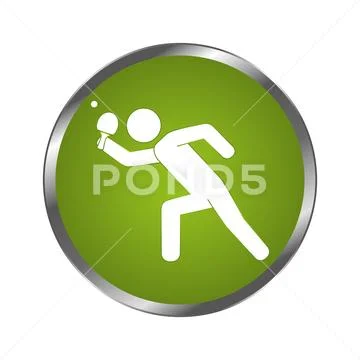 Ping pong player avatar: Royalty Free Illustration #72835002