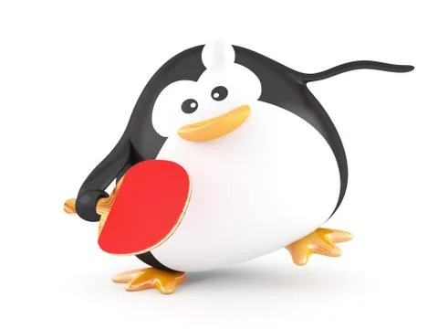 Ping-pong player Stock Illustration