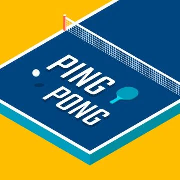 Ping-pong posters design Stock Illustration