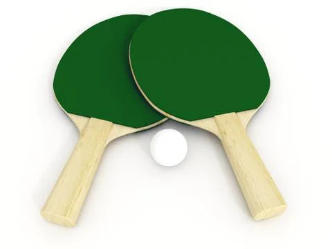 Ping pong racket Stock Photos