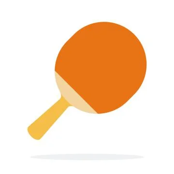 Ping pong racket vector flat isolated Stock Illustration