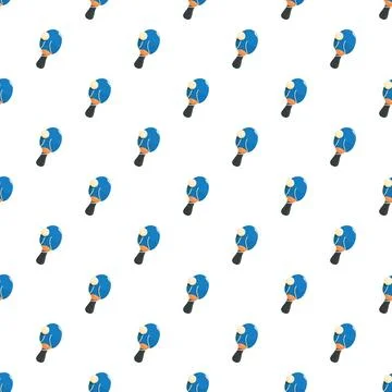 Ping pong rackets and balls seamless pattern for sport Stock Illustration