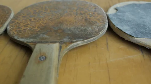 Ping Pong Rackets. Table Tennis Stock Footage 256897450