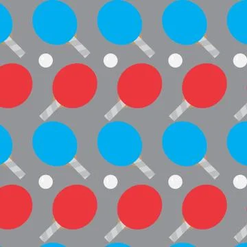 Ping pong seamless pattern Stock Illustration