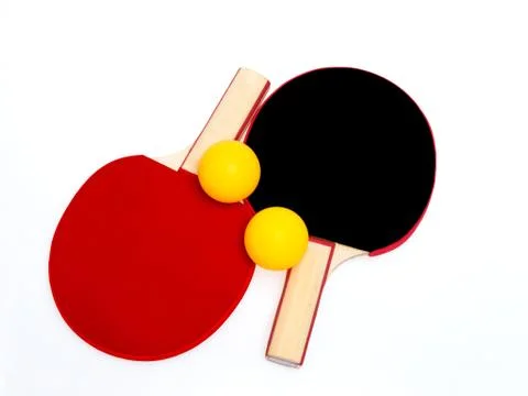 Ping pong set Stock Photos