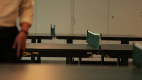 Ping Pong table 库存影片 127840032
