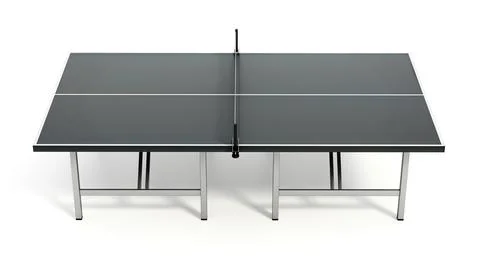 Ping pong table isolated on white background. 3D illustration Stock Illustration