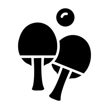 Ping pong Vector Icon Design Illustration Stock Illustration