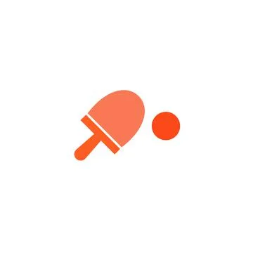 Pingpong Conceptual Icon Vector Design Stock Illustration