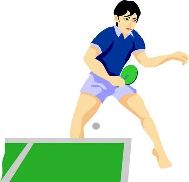Pingpong Table Tennis Stock Illustration