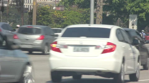Pinheiros River street Stock-Footage 31818980