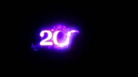 Pink 2021 glow particle stroke trail effect animation Stock Footage 149042807
