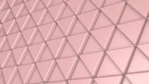 Pink 3d background with triangular tiles Illustrazione stock