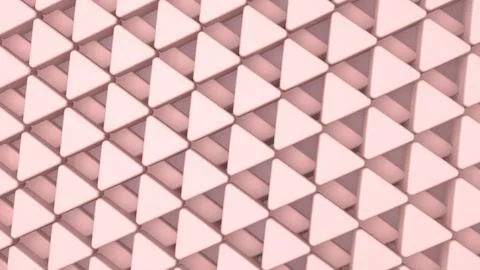 Pink 3d background with triangular tiles Illustrazione stock
