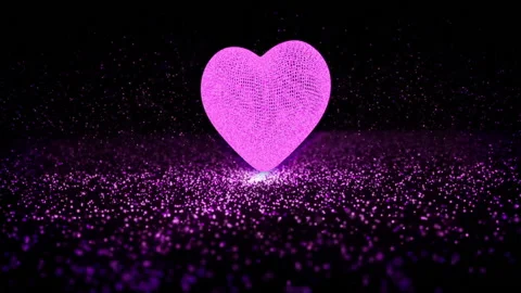 Pink 3D Heart Stock Footage 229774309