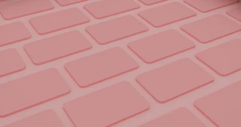 Pink Abstract 3D Render Tile Shape Illustrazione stock