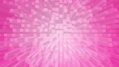 Pink abstract background 3D extrude block pattern 動画素材 148360915