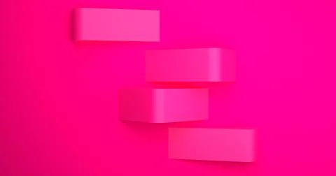 Pink Abstract Background and round corner cube Stock Illustration