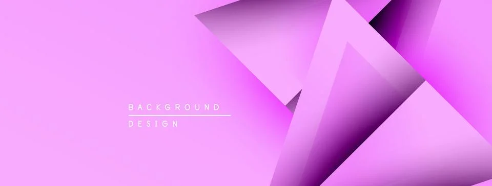 Pink abstract background features layered geometric shapes. Modern design with Stock Illustration