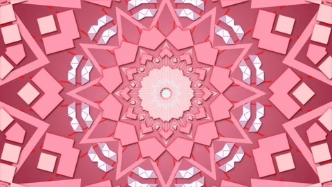 Pink abstract background, motion shapes and particles, loop Stock Footage 142609994