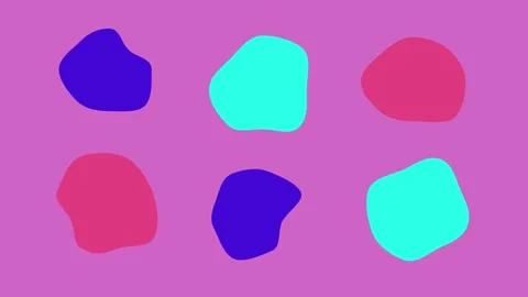 Pink abstract background of pink flowing geometric shapes, fractal wallpaper Stock Footage 313296814
