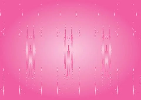 Pink abstract background with splashes, Abstract Pink Gradient Symmetry. Stock Illustration