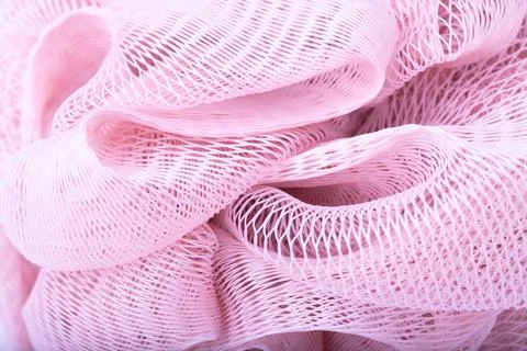 Pink abstract bath sponge texture background Stock Photos