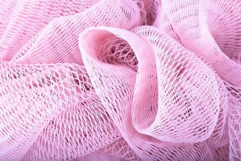 Pink abstract bath sponge texture background Stock Photos