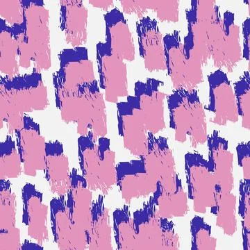 Pink Abstract Brushstroke seamless pattern design for fashion and home text.. Illustrazione stock