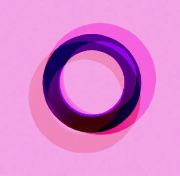 Pink Abstract Circles Illustrazione stock