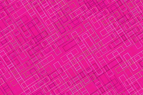 Pink abstract city map with glowing lines and streets Stock Illustration