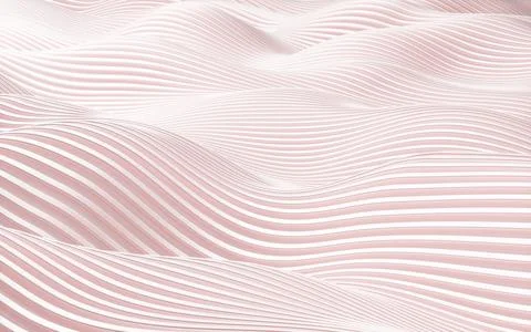 Pink abstract curve background, 3d rendering. Stock Illustration
