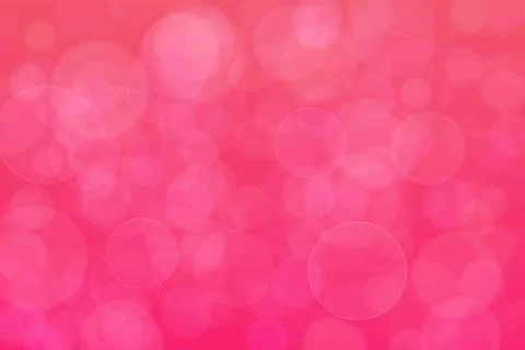 Pink abstract defocused background, circle shape bokeh pattern. Stock Illustration