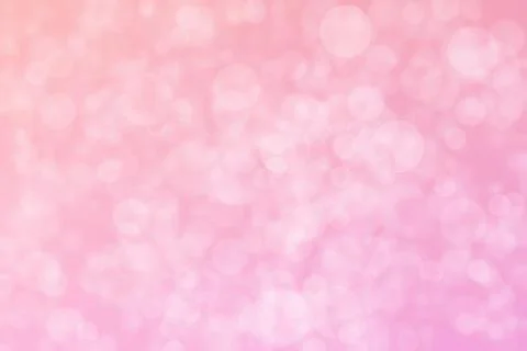 Pink abstract defocused background, circle shape bokeh pattern. Stock Illustration