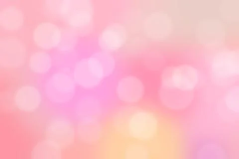 Pink abstract defocused background, circle shape bokeh pattern. Stock Illustration