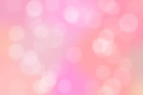 Pink abstract defocused background, circle shape bokeh pattern. Stock Illustration