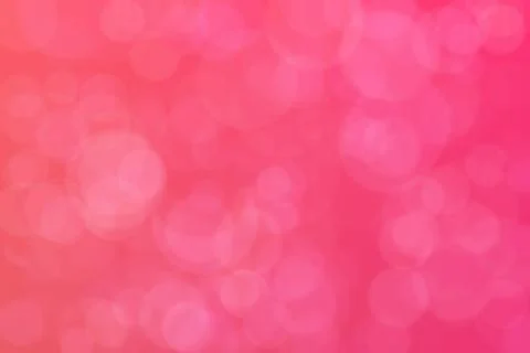 Pink abstract defocused background, circle shape bokeh pattern. Stock Photos