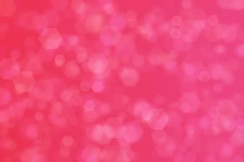 Pink abstract defocused background, hexagon shape bokeh pattern. Stock Illustration