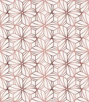 Pink abstract floral seamless pattern Stock Illustration