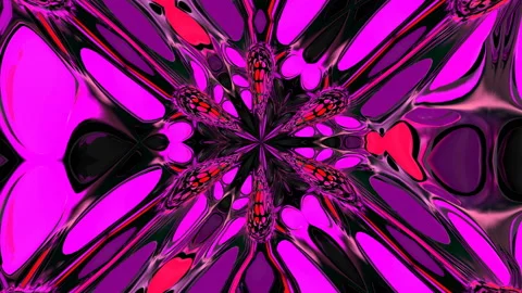 Pink abstract flower Stock Footage 131028394