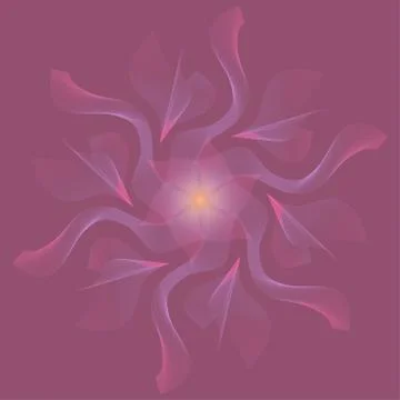 Pink abstract flower Stock Illustration